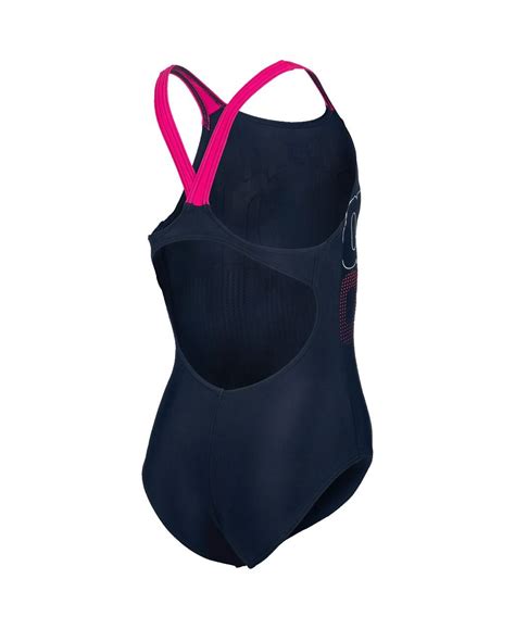 Dívčí Plavky Arena Girl´s Swimsuit Swim V Back Graphic Arena Shop