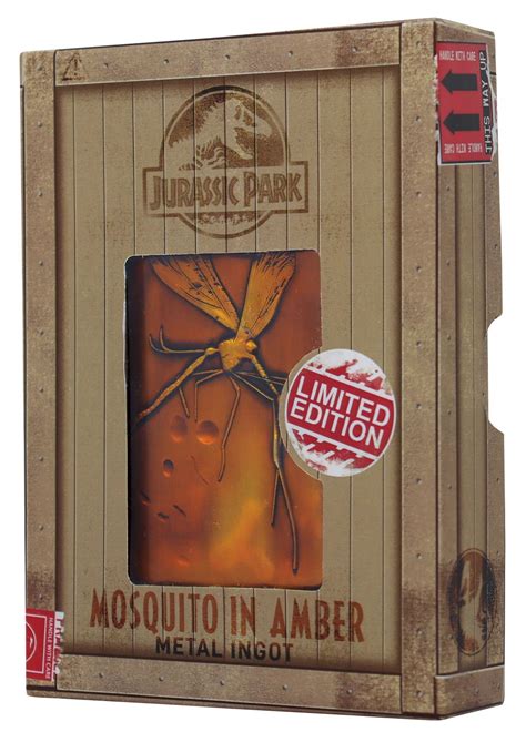 Jurassic Park Mosquito In Amber Metal Ingot At Mighty Ape Nz