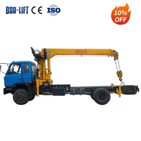 Truck Crane Bob Lift Electric Boom Lift 8 Ton Telescopic Boom Truck