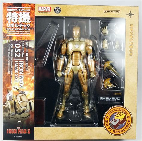 Marvel Kaiyodo Revoltech Iron Man Mark XXI Sci Fi Revoltech No 052