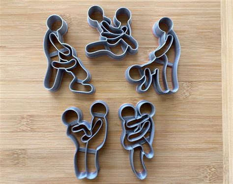 Set Of 5 Kama Sutra Sex Positions Cookie Cutters Adult Mature Couple Cookies Ebay