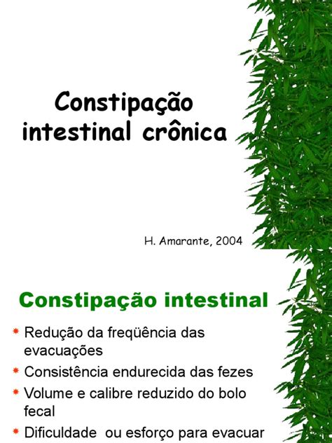 Aula Constipação Intestinal Crônica Pdf Prisão De Ventre Fibra