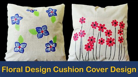 Very Easy Simple Design Cushion Pillow Cover Painting I Two Designs