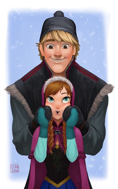 Kristoff and Anna - Kristoff Fan Art (39393641) - Fanpop