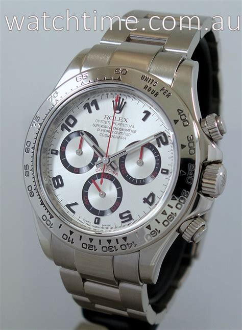 Rolex Daytona 18k White Gold, Silver-dial 116509 - Watchtime.com.au