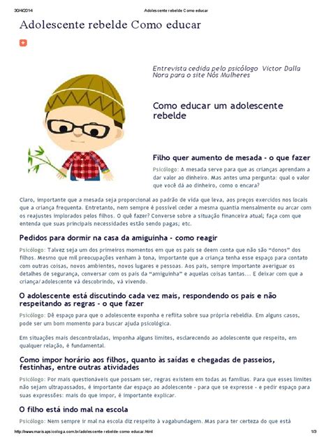 Como Lidar com Adolescentes Rebeldes | PDF | Adolescência | Mentira