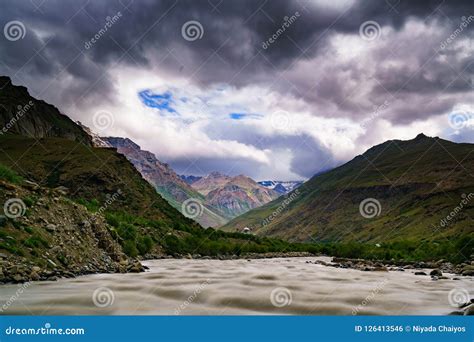 View From Tibet Background Stock Photo Image Of Landscape 126413546