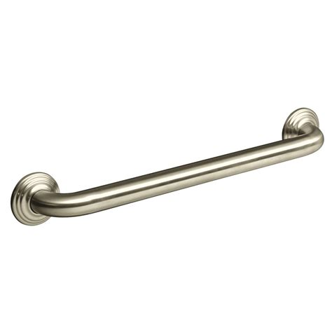 Shop KOHLER 18-in Vibrant Brushed Nickel Grab Bar at Lowes.com