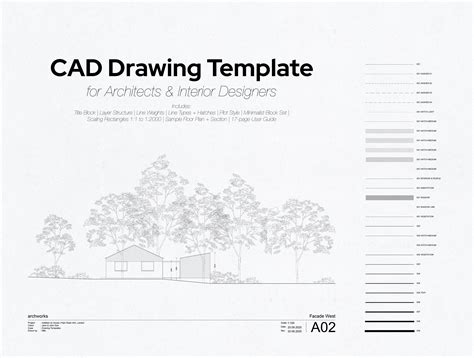 Autocad Drawing Template Metric Imperial Etsy UK