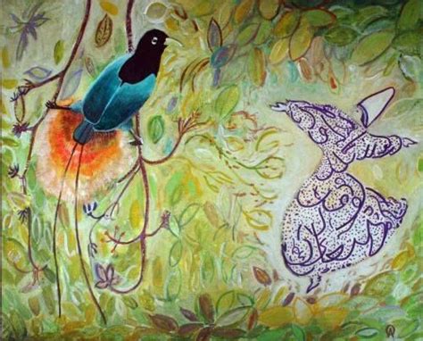 Dervisj Sufi Mevlana Painting Competition Painting Blue Bird