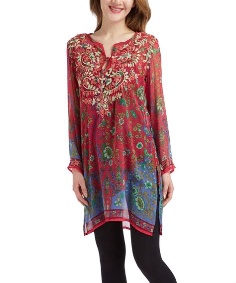 Take A Look At This Fuchsia Floral Silk Chiffon Tunic Today Chiffon