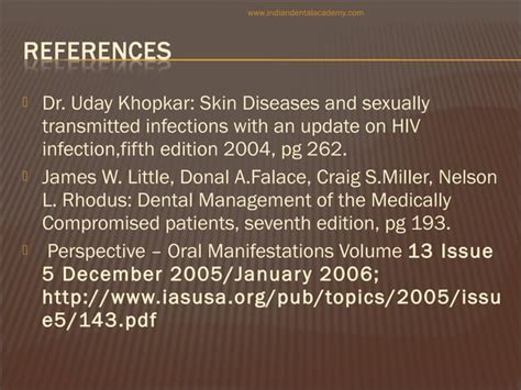 Oral Manifestations Of Sexually Transmitted Diseases Dental Courses Ppt