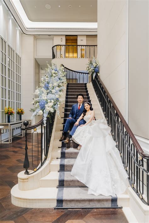 Indri and Kevin's Elegant Blue Wedding at Caroline's Mansion, The St ...