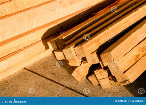 Wood Timber Construction Material Stack Of Building Lumber Stock Image