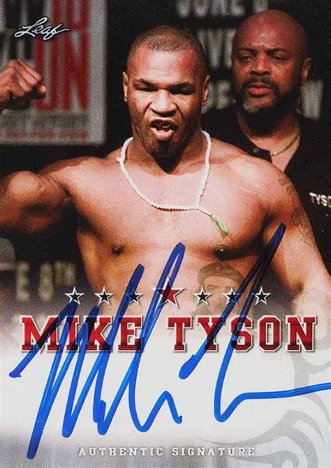 2020 Leaf Mike Tyson Special Edition Autograph Mike Tyson Semt1 Other