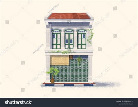 singapore heritage shophouses   royalty  licensable stock