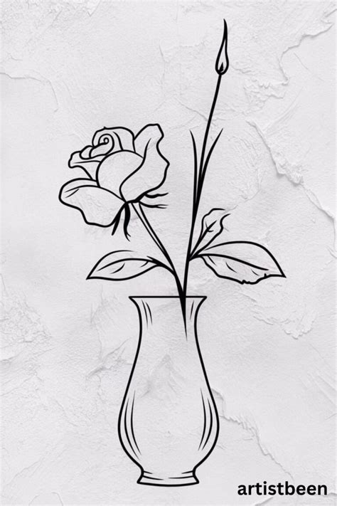 50 Easy Rose Drawing Ideas For Beginners Artist Been