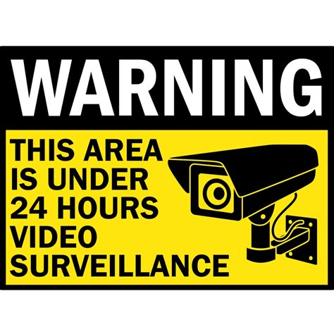 CCTV 24 Hours Laminated Signage A4 Size Shopee Philippines