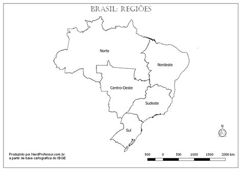 Mapa Brasil Regiões – Nerd Professor