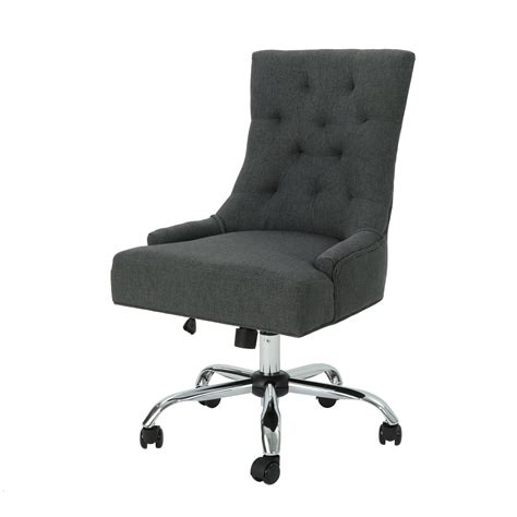 Gdf Studio Bagnold Contemporary Tufted Adjustable Swivel Office Chair