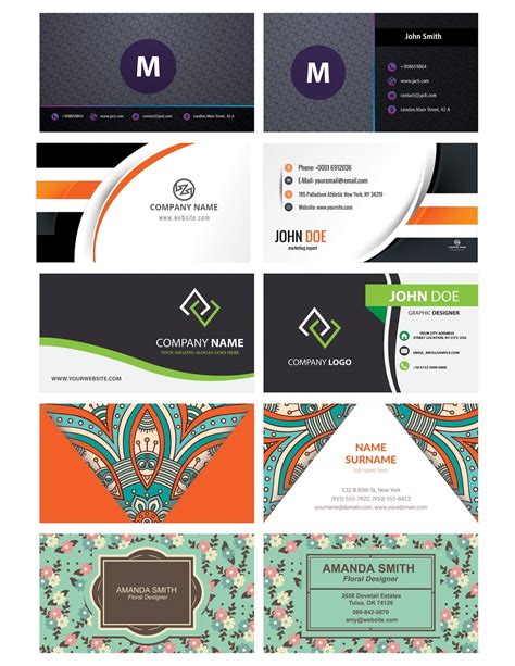 10 Creative Business Card Design CDR File Free Download