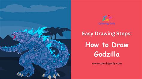 How To Draw Godzilla Easy Drawing Steps