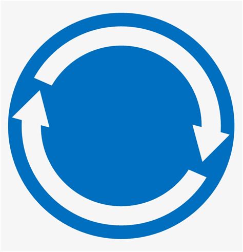 Vector Icon Of Two Arrows Going Around A Circle Round Trip Icon