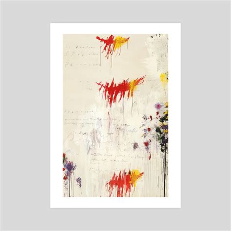 Cy Twombly Quattro Stagioni I Primavera An Art Print By Wayne Nagai