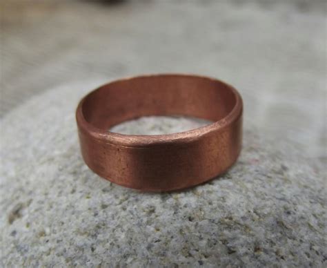 Copper mens ring copper ring for men rustic copper ring