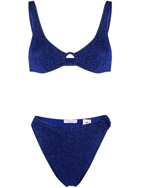 Shop Os Ree Lurex Detail Two Piece Bikini Set With Express Delivery