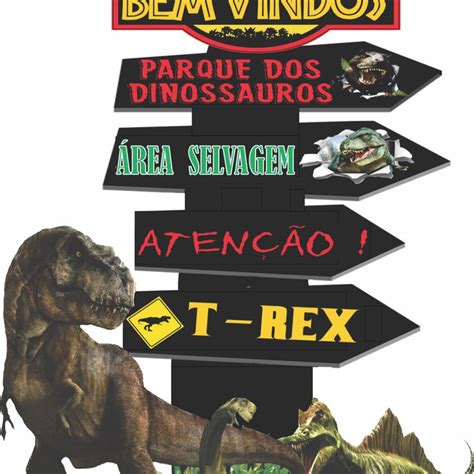 Displays Placa Dinossauro De Cm Mdf Mm Elo