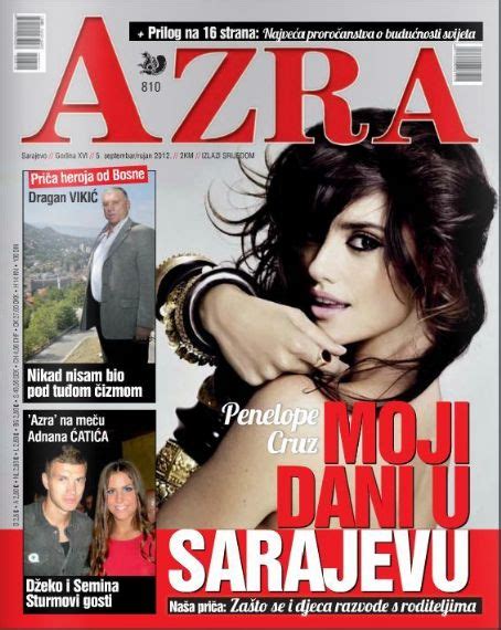 Penélope Cruz, Azra Magazine 05 September 2012 Cover Photo - Bosnia and Herzegovina