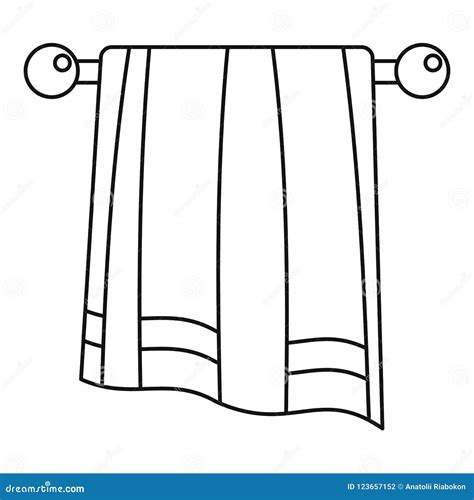 Towel Clipart Black And White