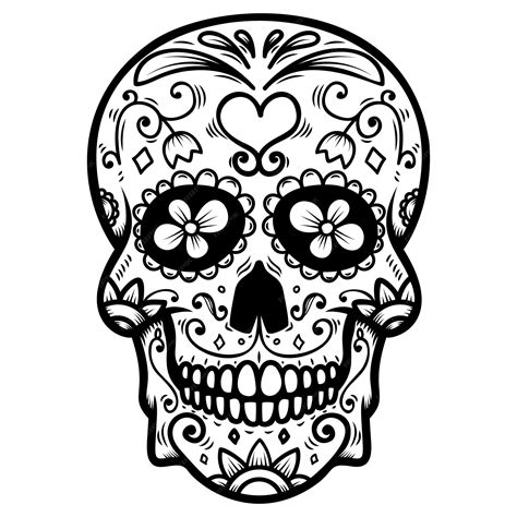 Premium Vector Sugar Skull On White Background Day Of The Dead Dia