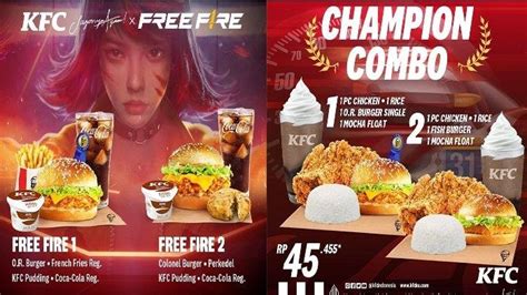 Promo KFC Akhir Pekan Di Agustus 2022 Ada Combo Free Fire Champion