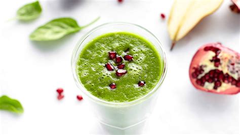 Pear And Pomegranate Green Smoothie Patricia Bannan Ms Rdn