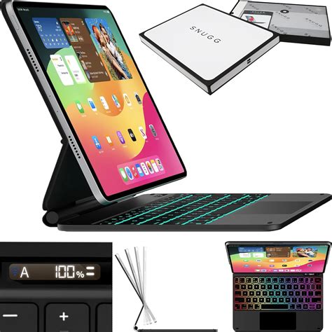 Snugg Ipad Pro 13 Case With Keyboard M4 With Apple Pencil Holder And Live Battery