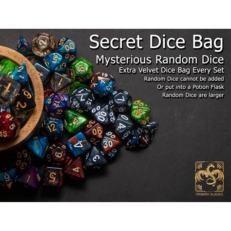 Mysterious Random Dice L Polyhedral Dice Set Of 7 Rpg Dice Set Dungeons And Dragons Dice