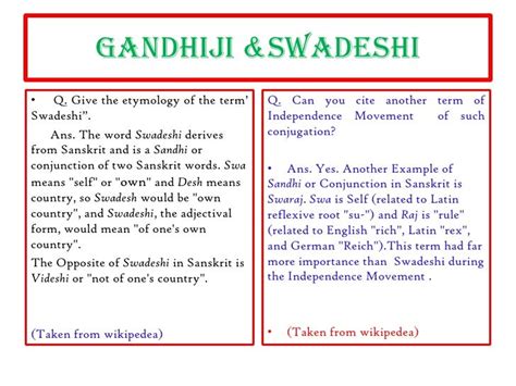 The swadeshi movement