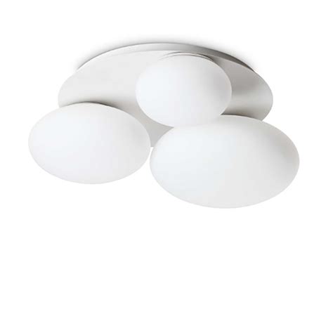 Plafoniera Ideal Lux NINFEA 306964 GX53 LED Bianco Lampada Soffitto Moderna