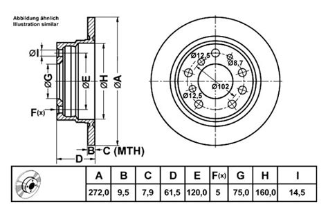 Ate® 410110 Brake Rotor