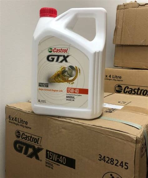 Castrol Gtx Mineral W Sncf L Engine Oil Minyak Hitam Enjin Kereta