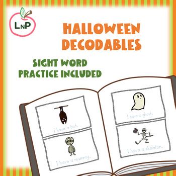 Printable Halloween Decodable Books with Sight Words by Learning N Progress