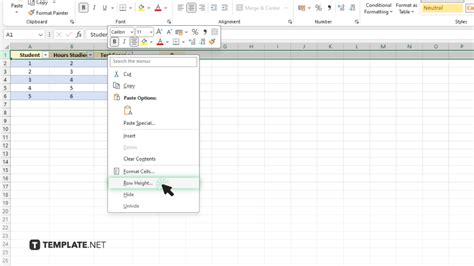 How To Set The Row Height In Microsoft Excel Video