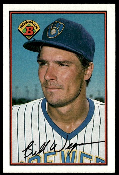 1989 Bowman Baseball Card Bill Wegman Milwaukee Brewers 135 EBay