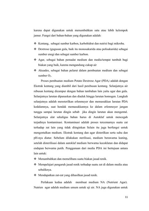 Laporan Mikrobiologi Teknik Pembuatan Medium PDF