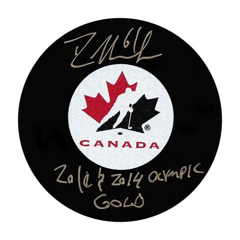 Rick Nash Autographed Team Canada Puck W Olympic Gold