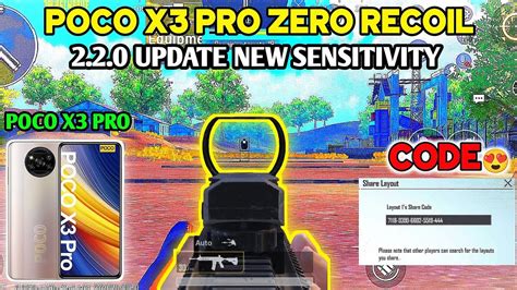 Poco X3 Pro Pubg New Sensitivity Settings GYRO NON GYRO WITH SENI