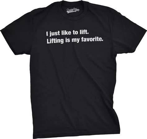 Mens Lifting Is My Favorite Funny Gymer Workout Fitness T Shirt Cotton