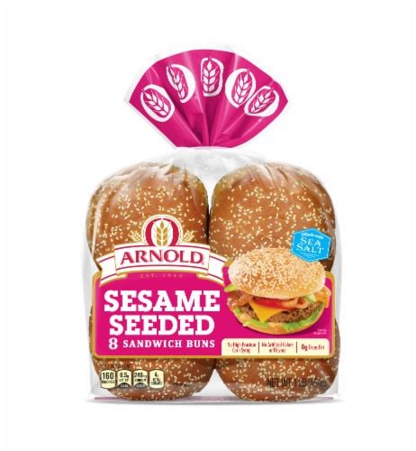 Arnold Sesame Seed Buns 8 Pc 16 Oz Harris Teeter